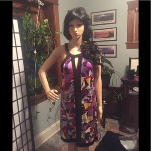 BCBG Maxazria multi color mini dress S